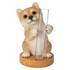 ウービア 柴犬 一輪挿し 5.5×5.5×8.5㎝ 人形 フィギュア 置き物 アニマル 動物 ガーデン