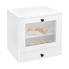 YUYFCC Wood Bread Box Modern Countertop Bread Storage Container Bin