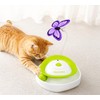 2-in-1 Auto Interactive Cat Toy, Fluttering Butterfly & Rolling Track