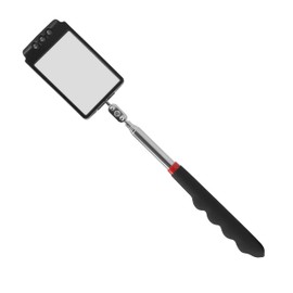 Telescopic inspection mirror with light large telescoping led 360 Inspection Rotating lamp automotive mechanic repair reversing on a stick extendable hand handle car extra held vehicle extended