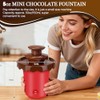 Mini fuente de chocolate de 5 onzas con 10 tenedores,