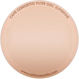 Filter for use in AeroPress XL Coffee Makers (Superfine XL) - Premium Replacement Disc - Reusable Metal, Titanium Coated Stainless Steel. Upgrade Your Mesh or Filter Papers