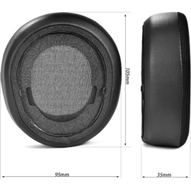 Nova Pro Kühlgel-Ersatz-Ohrpolster für kabellose Arctis Nova Pro, Ohrpolster mit hochdichtem Geräuschisolationsschaum, zusätzliche Dicke, Nova Pro Wireless Schwarz