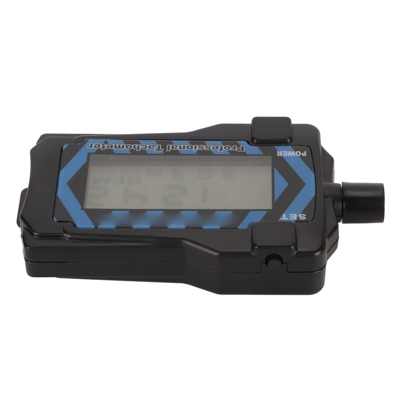 LED Handheld Tachometer Blue Backlit High Accuracy Easy Operation Propeller