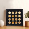 Coin Holder,Challenge Coin Display Cases,11.4X11.4 Wooden Challenge Coin Display Case