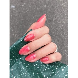 Ruby pink gel nail / 루비핑크 젤네일