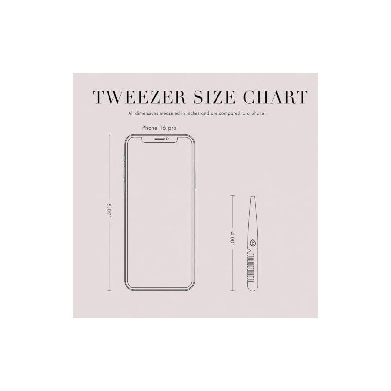 The Little Eco Company Tweezers with Brow Comb, Precision Slant