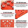 Acshio Shelf Pin Jig and Hinge Jig, Two-in-One Adjustable Shelf