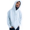 FUBU Ice Blue Garment Washed Script Hoodie, Extra Large