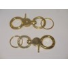 (Lot of 2) 3" SOLID BRASS FLAGPOLE Military Grade Outdoor