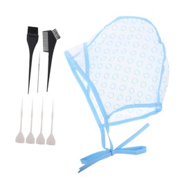 OHPHCALL Adjustable Hair Dye Cap Hair Highlighting Kit 12pcs Caps Hooks for Professional Diy
