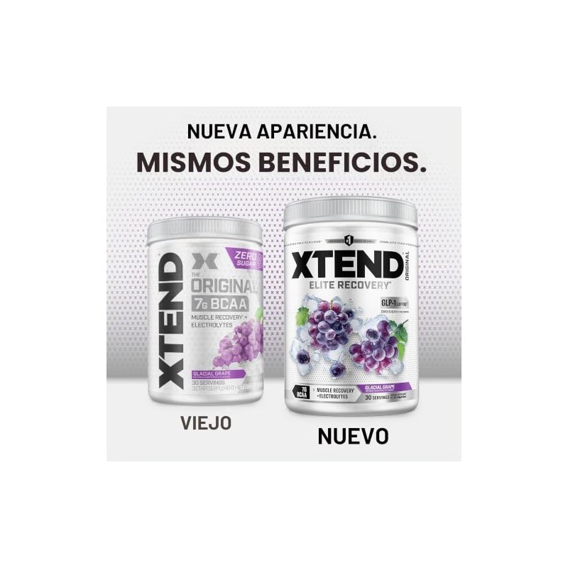 XTEND Suplemento alimenticio BCAA Sabor Uva, 390g