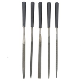 Unxuey 5Pcs Set 3x140mm Needle Files Set DIY Wood Rasp Files Grinding Hand File Tools for Jewelry Metal Glass Wood Carving