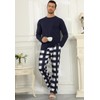 KUYIGO Pyjamas for Men 2 Piece Set Breathable Nightwear Lounge
