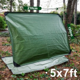 E EASTSTORM 210 x 150 cm Thickened Emergency Blanket Sleeping Bag Survival Bivvy Bag Rescue Blankets Tarpaulin Waterproof Thermal Blanket Tarp Tent Tarp Ultralight Cold Protection for Camping