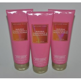 3 BAHAMAS PASSIONFRUIT BANANA FLOWER Ultimate Hydration bath & Body Cream 8 oz