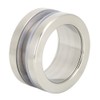 EVTSCAN Stainless Steel Round Handle Bath Glass Embedded Hollow Pull