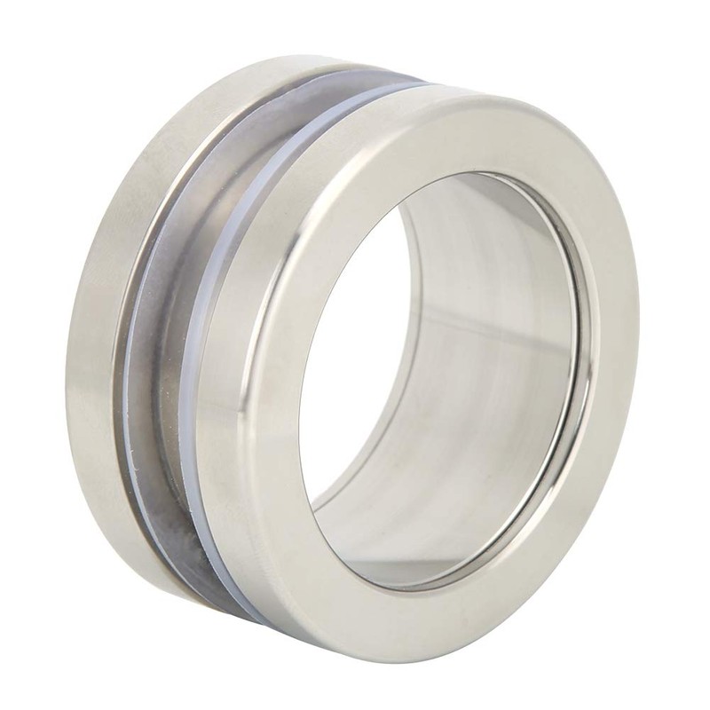 EVTSCAN Stainless Steel Round Handle Bath Glass Embedded Hollow Pull