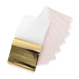 jojofuny 1set Imitation Gold Foil Metallic Tissue Paper for DIY Crafts Art Projects and Home Decor User Friendly Application for Artists of All Levels 100pcs