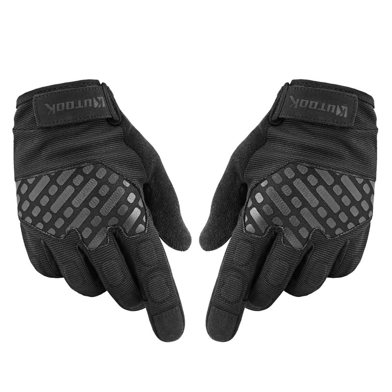 KUTOOK Airsoft Gloves Bike Gloves Men Touchscreen for Shooting Black