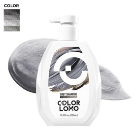 COLORLOMO Ultra Color Safe Shampoo - Pastel Color Shampoo, Long-lasting Hair Color, Sulfate & Ammonia Free, Rich Lather, Gently Cleanse - COLOR: Ash Grey | Ash Grey; Dove Grey