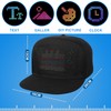 LED Message Display Baseball Cap, Bluetooth Editable, Cool Hat for