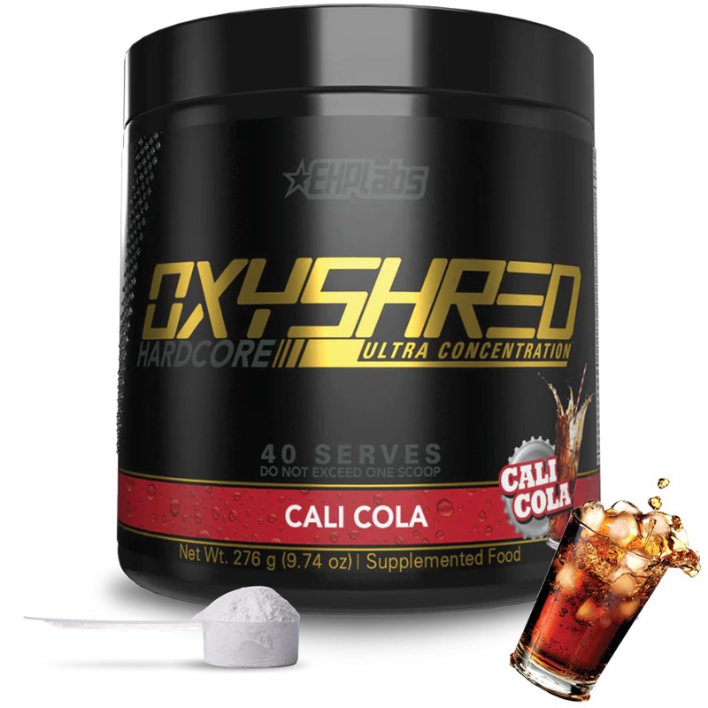 EHPlabs OxyShred Hardcore Polvo termogénico para preentrenamiento para triturar, polvo