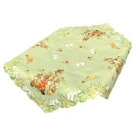 Easter Blanket Easter Bunny Chick Tablecloth Table Cloth Table Cover Cream Delicate Yellow