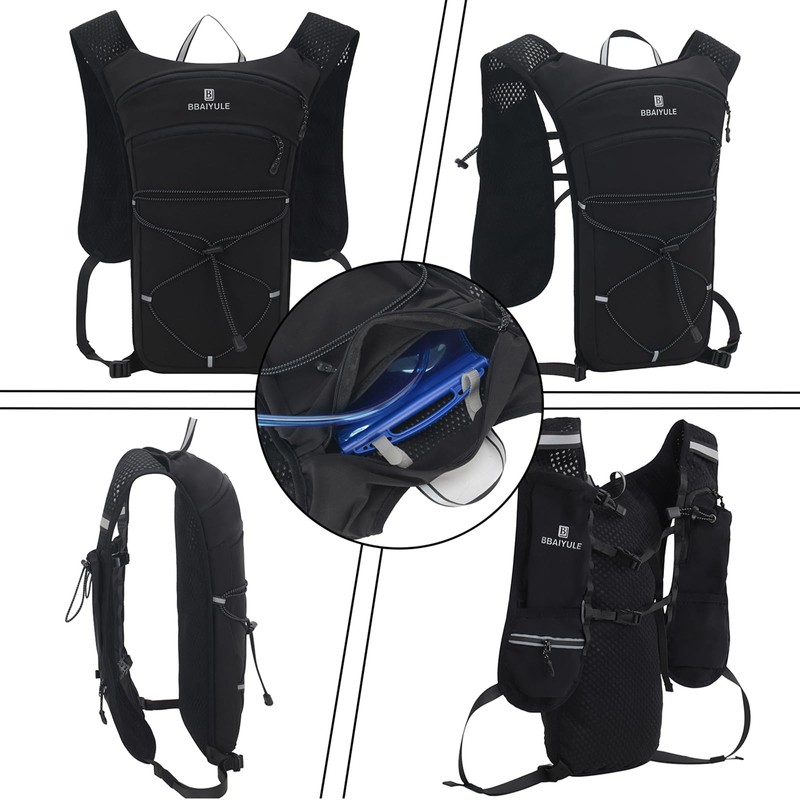 BBAIYULE® Running Vest Backpack phone holder,Hydration Backpack Pack 5L for