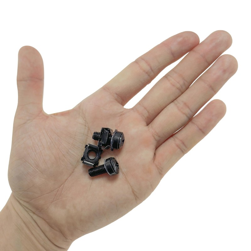 40 Sets M6 Mount Cage Nuts screws,Rack Mounting Bolts for