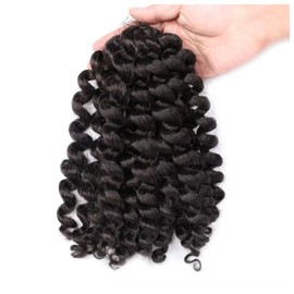Omoge Hair Ltd 12" Marley Hair Extensions – 4 Pack Black Twist Braids | Soft & Natural Kinky Afro Bulk Hair for Faux Locs, Twists & Crochet Braiding COLOUR 2 (COLOUR 2)