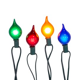 Kurt S. Adler UL 10-Light G45 Multicolor Teardrop Light Set
