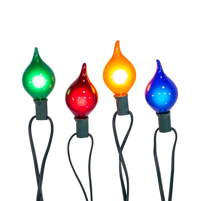 Kurt S. Adler UL 10-Light G45 Multicolor Teardrop Light Set