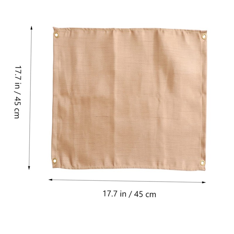KONTONTY Emergency Blanket 2pcs Fireproof Mat Camping Blankets Fiberglass Heat