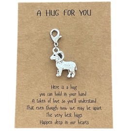 AMOBESTER Farm Animal Goat Clip on Charms for Bracelet Necklace Zipper Pull Goat Lover Jewelry