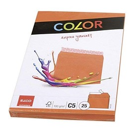 Elco C5"Cellozip Color" Envelope - Orange (Pack of 25)