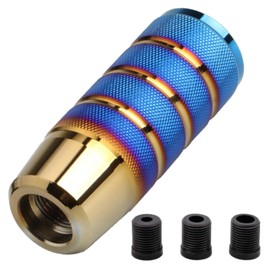 Fogman Shift Knob, Shift Lever, Custom, Aluminum Alloy, Stick Type, Universal (Titanium Blue)