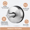 lalago Pack of 4 Suction Cup Hooks, 304 Stainless Steel