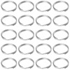 Uniclife 100 Pack 15mm Mini Split Jump Ring with Double