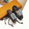 Caiyao Sign of The Fish Men's Leather Wrap Bracelet Retro