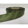 2 metres of 25mm Satin Ribbon Olive Dark Green Double