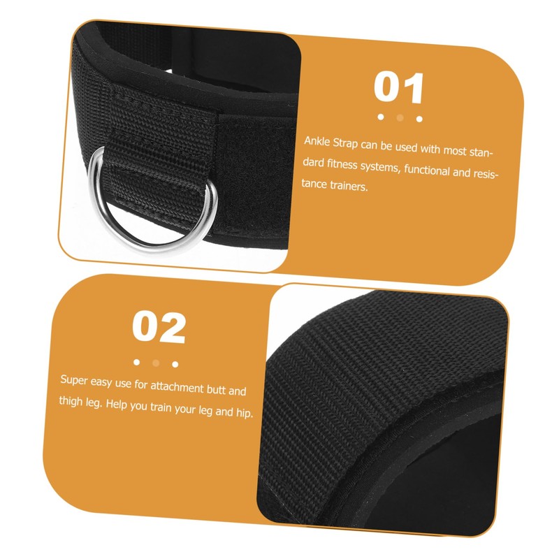 Totority 2pcs Ankle Strap Attachment for Cable Machines Durable Neoprene
