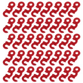 Takelablaze Guyline Tensioner Aluminum Alloy Guyline Cord Adjuster Tent Rope Tensioners Rope Adjuster Tent Wind Rope Buckles for Outdoor Tent Hiking Camping Accessories (40pcs Red)