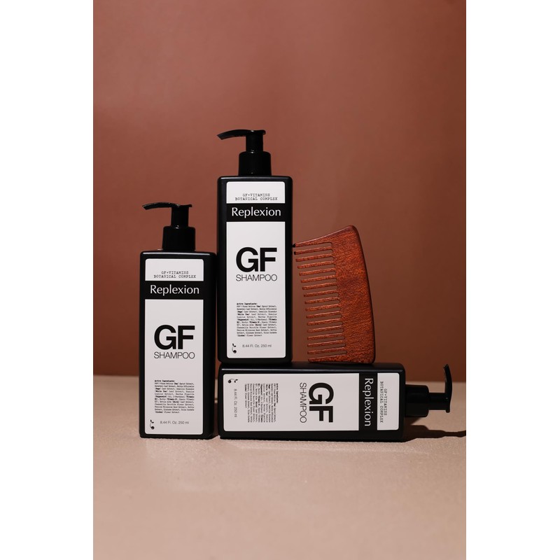 Replexion Hair Growth Shampoo (3x250ml) – Revitalizes Scalp, Strengthens Roots,