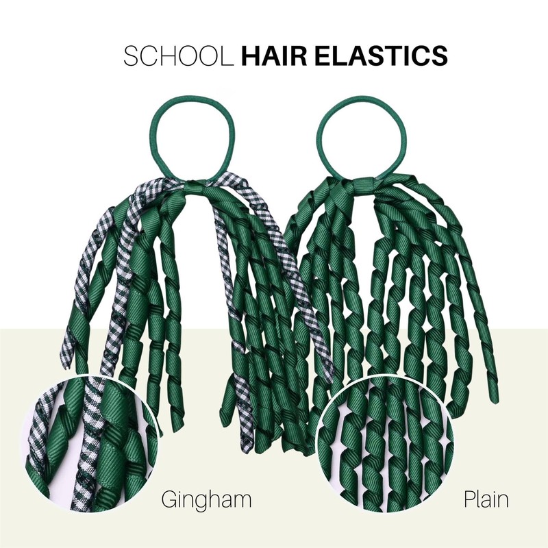 Basic Sense 2PCS Spiral Streamer Elastics and Hair Snap Clips