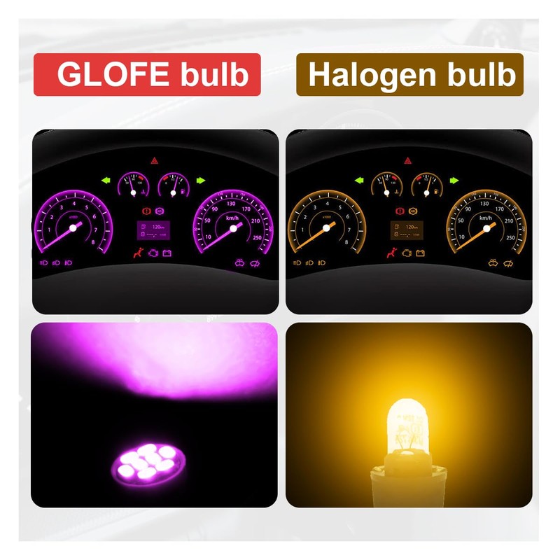DUSCOKE 10PCS T10 194 168 LED Dash Instrument Light Bulbs