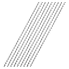 uxcell 5mmx250mm 304 Stainless Steel Solid Round Rod for DIY Crafts - 9pcs