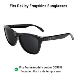 Revant Replacement Lenses Compatible with Oakley Frogskins, Polarised, Chrome Black MirrorShield