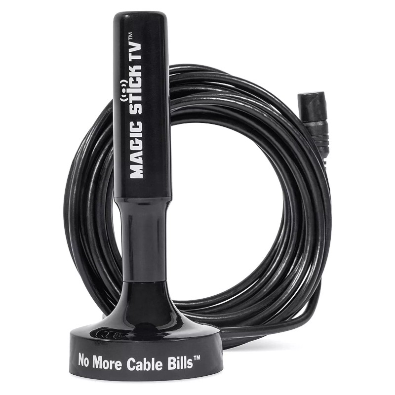 Magic Stick MS-50 TV Black Amplified Signal Booster Antenna for