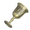 2pcs Wine Glasses Exquisite Chrysanthemum Pattern Vintage Court Style Metal